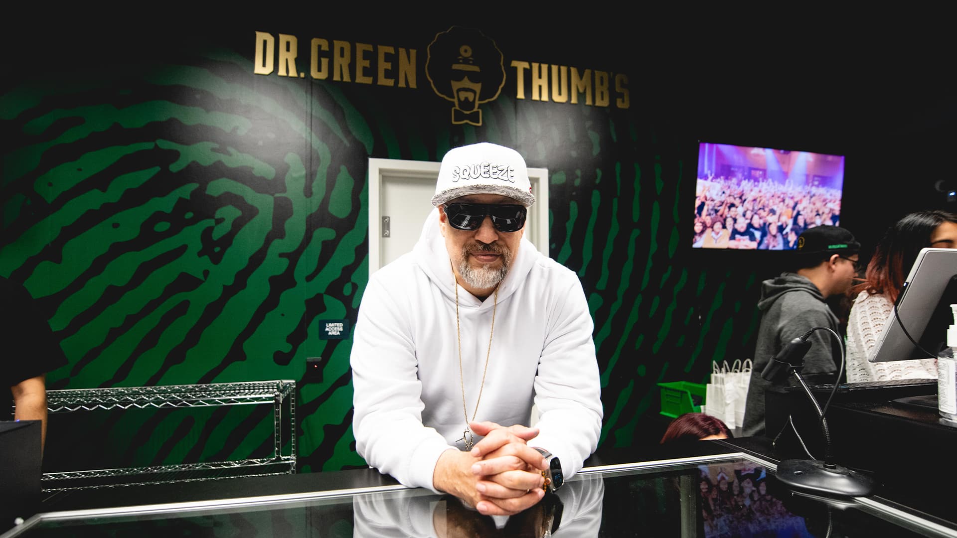 B-Real at Dr. Greenthumb's dispensary