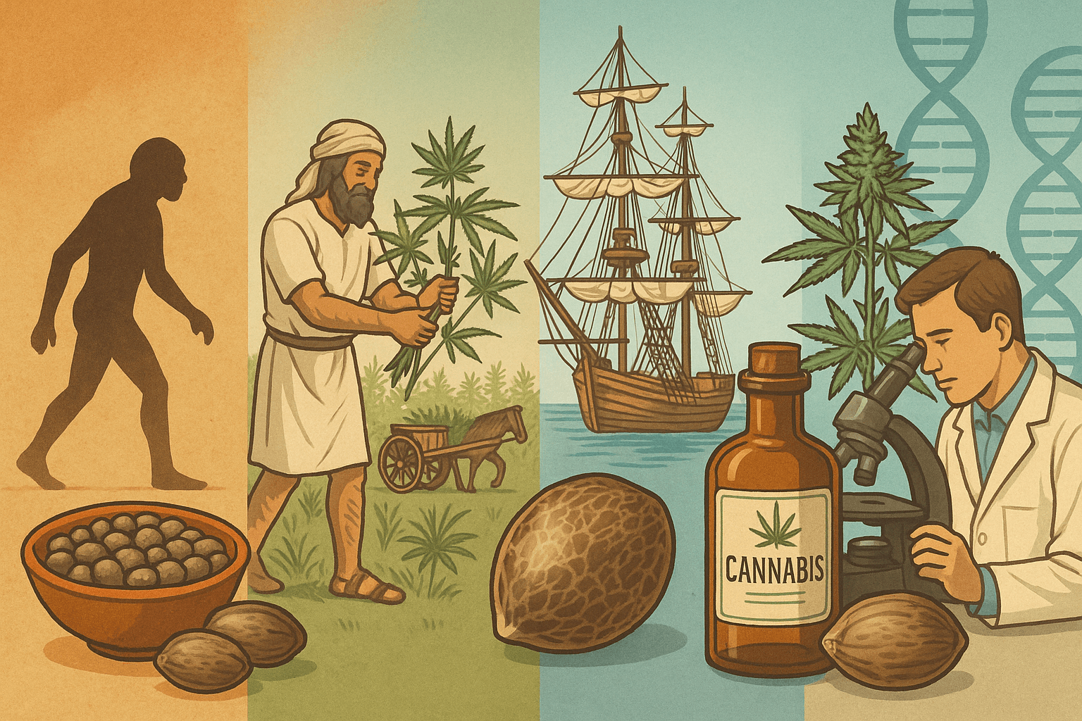 The evolution of cannabis seeds through history
